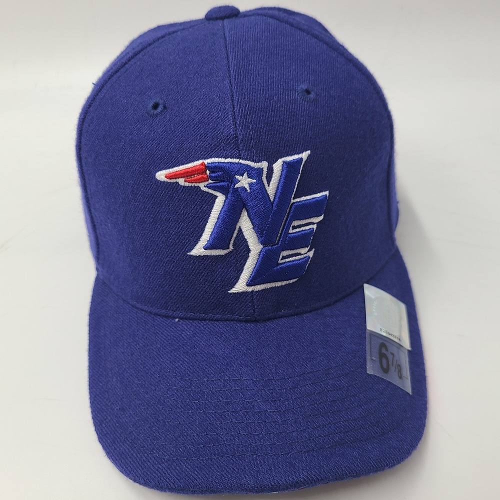 Vintage New England Patriots Hat Nike Fitted 6 7/8 Blue NFL Wool Casual Wear Men
